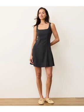Marine Layer Denisse Sleeveless Minidress in Black Medium New Womens Long Gown D
